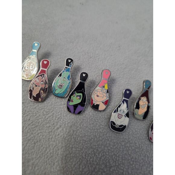 Set 8 Official Disney HM Villain Bowling Pin Collectible 2008 - Picture 4 of 8